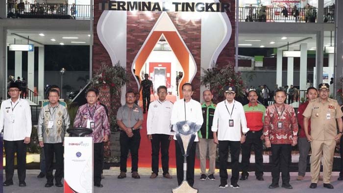 Presiden Joko Widodo Resmikan Terminal Tingkir Salatiga dan Dua Terminal Lainnya