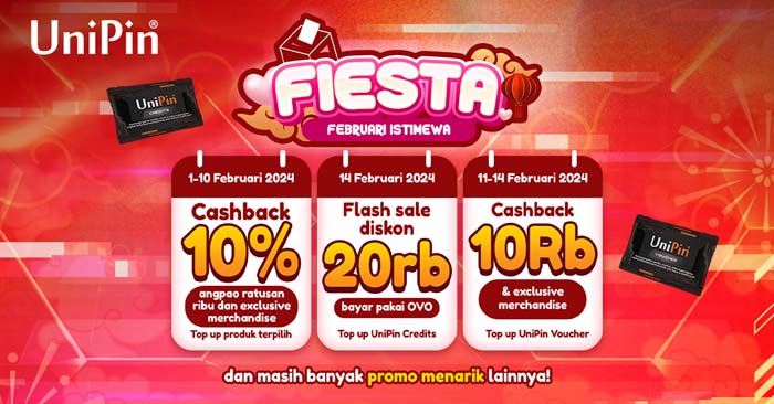 UniPin Umumkan Serangkaian Promo Menarik untuk Bulan Februari