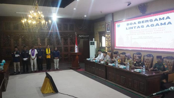 Doa Bersama Lintas Agama Jelang Rekapitulasi Hasil Pemilu 2024 di Kabupaten Batang