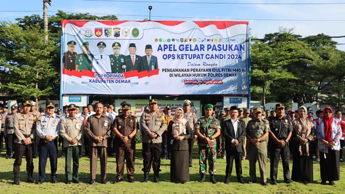 Polres Demak Gelar Apel Operasi Ketupat 2024 untuk Pengamanan Idul Fitri