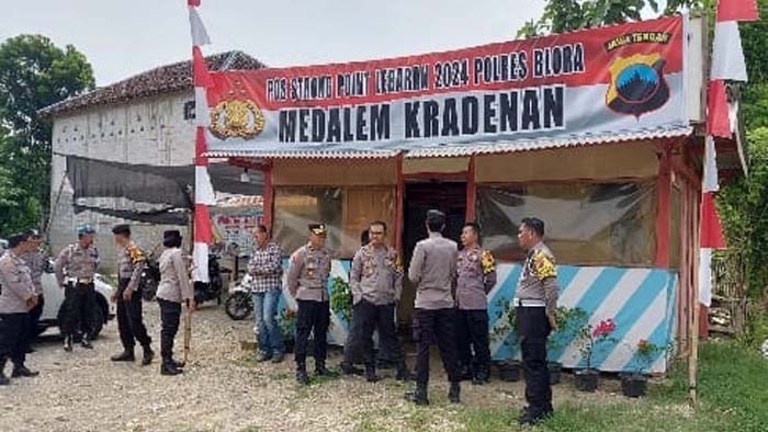 Kapolres Blora Tinjau Pos Strong Point Lebaran Menjelang Operasi Ketupat Candi