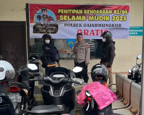 Polrestabes Semarang Sediakan Jasa Penitipan Kendaraan Gratis Selama Mudik Lebaran