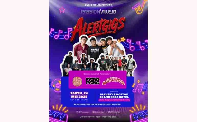 AlertGigs Bakal Ramaikan Akhir Pekanmu! Pyong-Pyong Siap Getarkan Langit Semarang