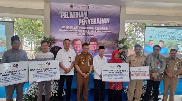 Bank Jateng Dorong Pemanfaatan Enceng Gondok di Rawa Pening Lewat CSR