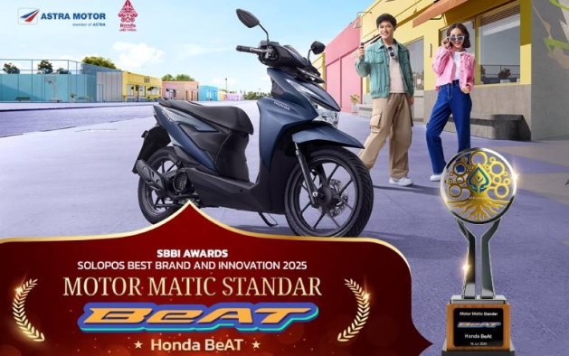 Konsisten 4 Tahun Berturut-turut, Honda BeAT Kembali Raih Best Brand Motor Matic di SBBI Award 2025