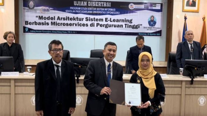 Kembangkan Model Arsitektur Sistem E-Learning Berbasis Microservices, Dosen IT PLN Raih Gelar Doktor di Undip