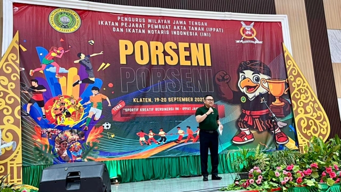 PORSENI INI-IPPAT Jadi Wadah Sportivitas, Kemenkum Jateng Beri Dukungan