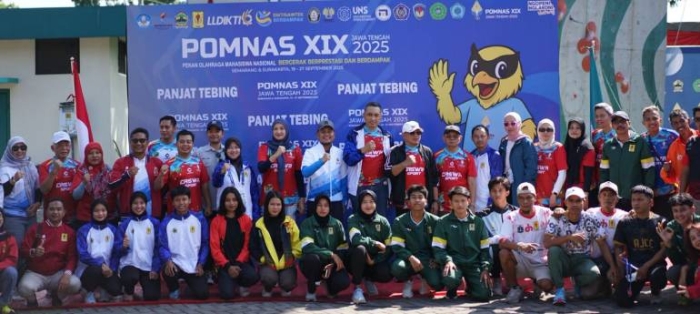 Unwahas Semarang Tuan Rumah POMNAS XIX, Buka Cabang Panjat Tebing dengan Meriah