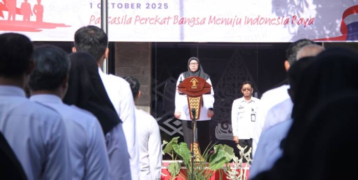 Kemenkum Jateng Gelar Upacara Peringatan Hari Kesaktian Pancasila