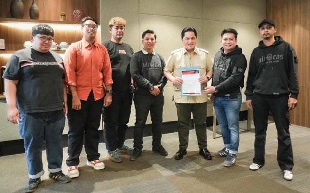 Ultras Beri Masukkan Terkait Timnas Saat Bertemu Erick Thohir