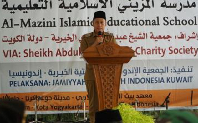 Wabup Gunungkidul dan HNW Lakukan Peletakan Batu Pertama Ponpes Modern Baitussalam 4