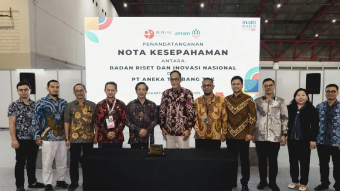 Antam dan BRIN Jalin Kerja Sama untuk Tingkatkan Efisiensi dan Inovasi di Sektor Pertambangan