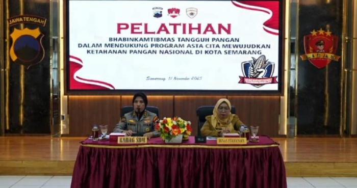 Kabag SDM Polrestabes Semarang Inisiasi Pelatihan “Bhabinkamtibmas Tangguh Pangan” 