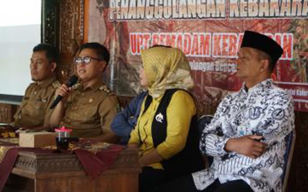 Joko Parwoto Buka Sosialisasi dan Simulasi Penanggulangan Kebakaran di Saptosari