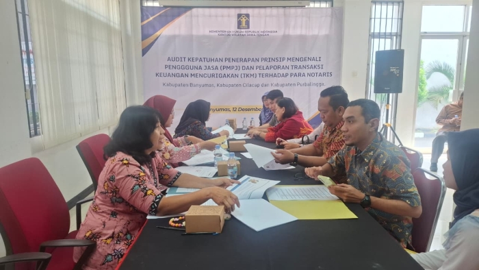 Kemenkum Jateng Audit Kepatuhan PMPJ, Sasar Notaris Banyumas hingga Cilacap