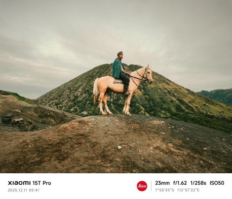 Uji Ketangguhan Kamera Xiaomi 15T Series di Bromo, Kolaborasi Leica Tunjukkan Performa Konsisten