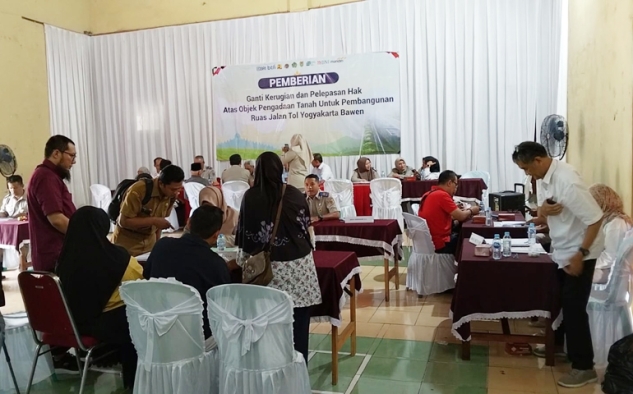 Puluhan Warga Desa Kalikuto Kab Magelang Terima UGR Tol Yogya–Bawen