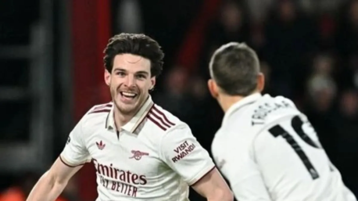 Brace Declan Rice Antar Arsenal Taklukkan Bournemouth 3-2