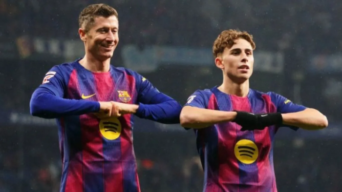Gol Telat Olmo dan Lewandowski Antar Barcelona Menangi Derby Katalunya