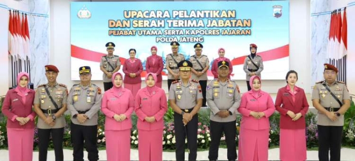 32 Pamen Polda Jateng Ikuti Sertijab di Awal Tahun 2026