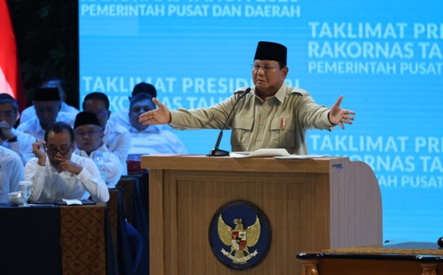 Di Rakornas Presiden Prabowo Soroti Persoalan Sampah yang Makin Meresahkan