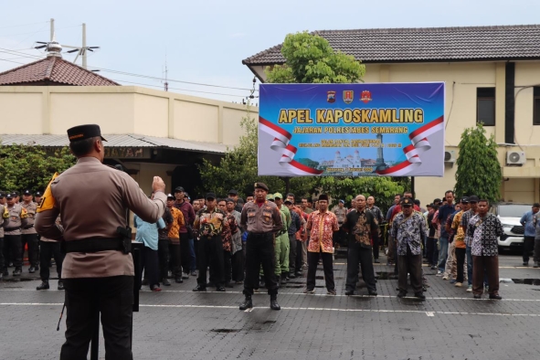 Polrestabes Semarang Gelar Apel Kaposkamling 2026, Perkuat Sinergi Jaga Kamtibmas