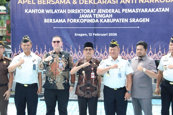 BNNP Jateng-Ditjenpas Dorong Lapas Zero Narkoba