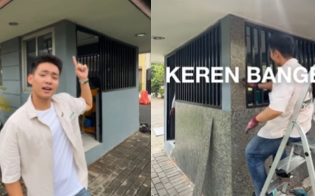 Konten Kreator Ini Spill Papan untuk Tembok dan Atap Bangunannya yang Terbuat dari Daur Ulang Plastik