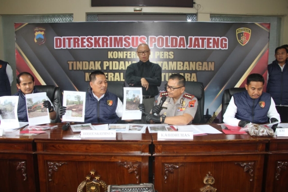 Polda Jateng Ungkap Adanya Operasional Tambang Ilegal di Kendal dan Boyolali