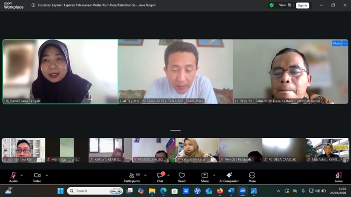 Digitalisasi Posbankum Dorong Profesionalisme Paralegal di Magelang dan Banyumas