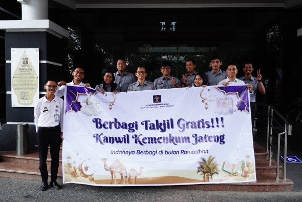 Ramadan, Kemenkum Jateng Gelar Program Berbagi Buka Puasa