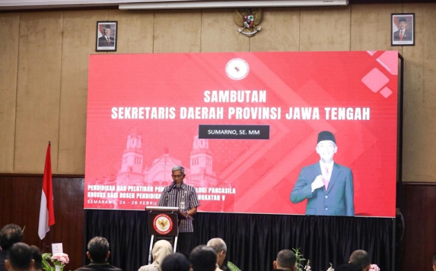 Ratusan Dosen dari Seluruh Indonesia Ikuti Diklat Pembinaan Ideologi Pancasila di Jateng  