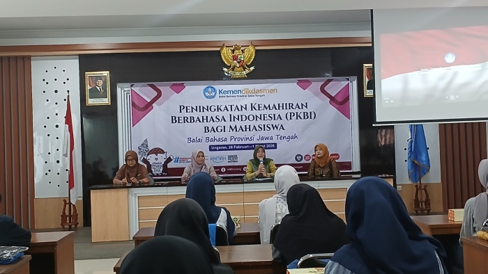 Gelar PKBI bagi Mahasiswa, Balai Bahasa Provinsi Jawa Tengah Perkuat Pengutamaan Bahasa Negara di Kalangan Generasi Muda
