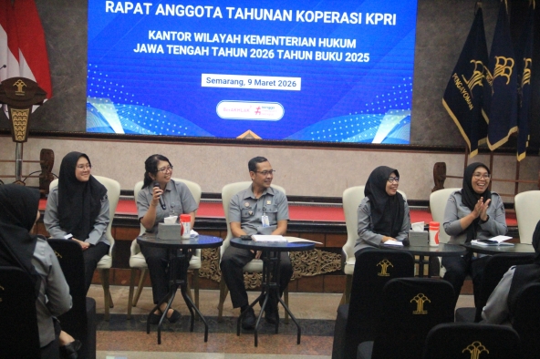 Kemenkum Jateng Gelar RAT Koperasi Tahun Buku 2025, Evaluasi Kinerja dan Susun Program Kerja 2026