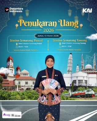 KAI Daop 4 Semarang dan Bank Indonesia Hadirkan Layanan Penukaran Uang Baru di Stasiun