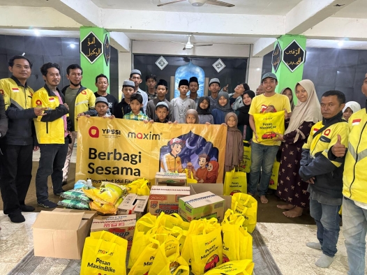 Semangat Ramadan, Maxim Salurkan Santunan Anak Yatim di Semarang