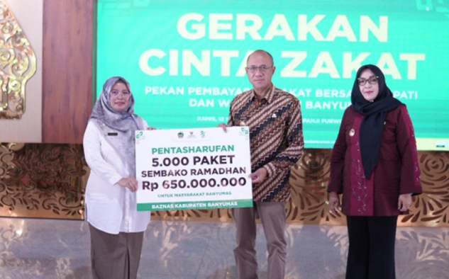 Bupati Banyumas Ingatkan Zakat Bukan Hanya Kewajiban Tapi Sarana Perkuat Solidaritas Sosial