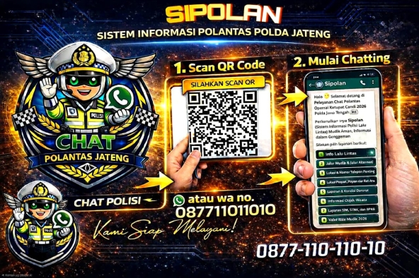 Inovasi Digital, Chatbot Polantas Jateng Beri Informasi Lalu Lintas 24 Jam