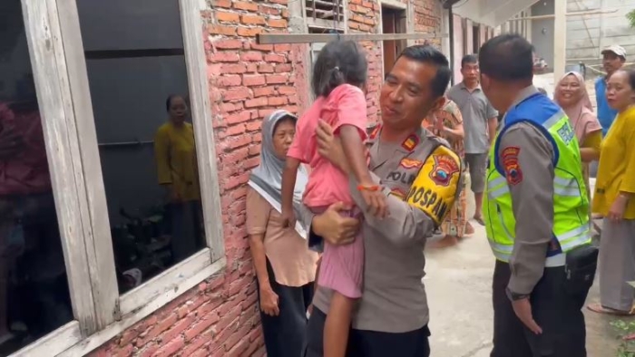 22 Kilometer Demi Orang Tua, Kisah Anak asal Mranggen yang Berakhir Haru di Pospam Lebaran Polres Grobogan