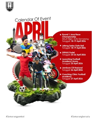 Catat Tanggalnya! Kota Semarang Jadi Tuan Rumah Event Olahraga Nasional, Sepanjang April 2026