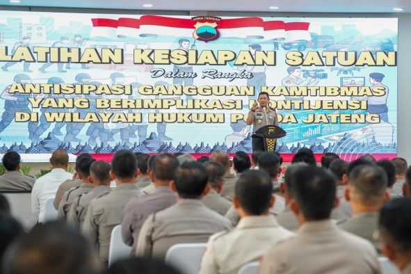 Kapolda Jateng Ingatkan Jajaran Amankan “May Day” secara Profesional dan Humanis