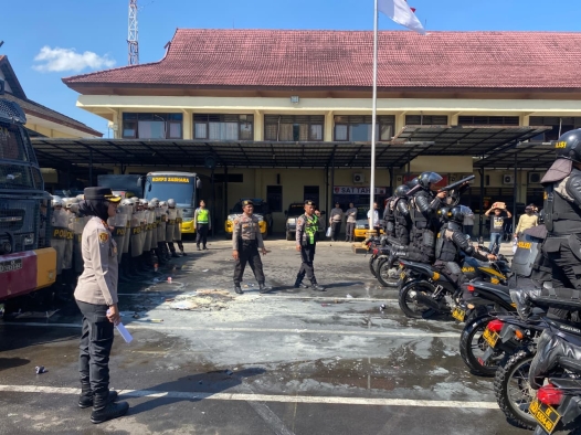 Antisipasi Situasi Kontijensi, Polres Semarang Gelar Simulasi