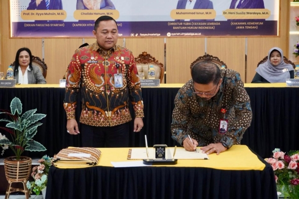 Kemenkum Jateng Teken Perjanjian Kerjasama dengan 4 Perguruan Tinggi