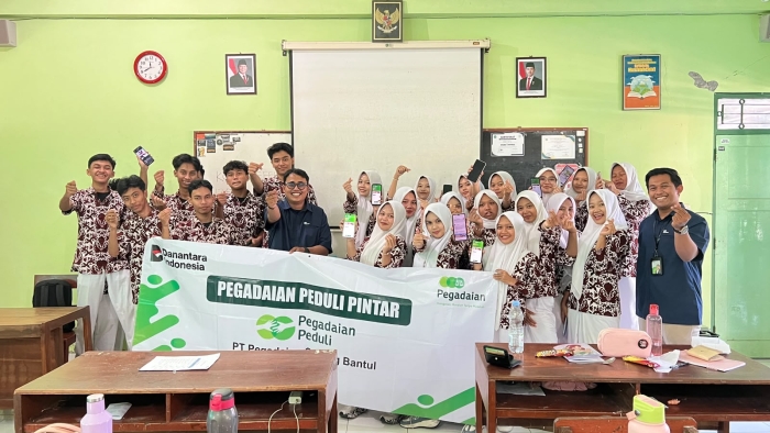 Pegadaian Kanwil XI Semarang Gelar Edukasi GENCARKAN  Pegadaian PINTAR di SMAN Pajangan 1 Bantul