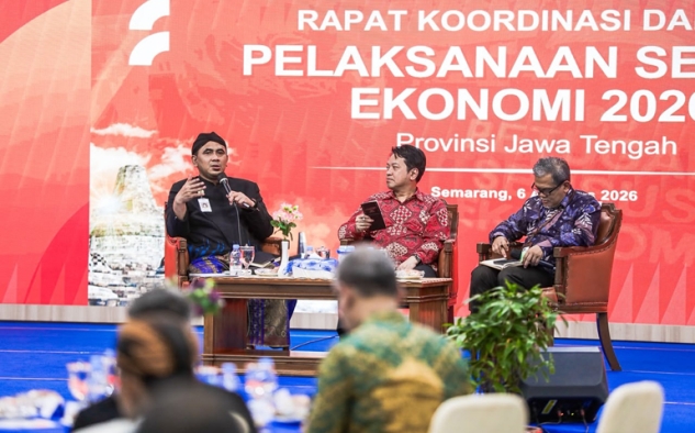 Sensus Ekonomi 2026 Jawa Tengah Capai 81 Persen, Wagub Jateng Dorong Percepatan Pendataan