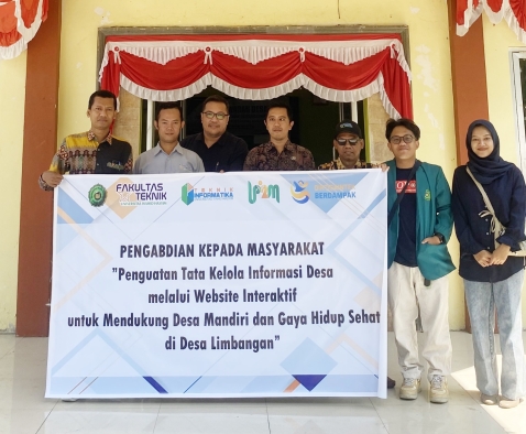 PkM Unwhas Semarang Hadirkan Tata Kelola Informasi Desa Limbangan Kendal melalui Website Interaktif