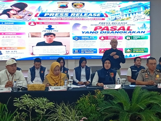 Komitmen Lindungi Perempuan dan Anak, Polda Jateng dan Jajaran Tangani 722 Perkara PPA dan PPO