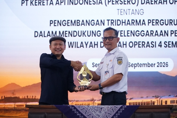 KAI Daop 4 Semarang dan Undip Perkuat Kolaborasi Pendidikan, Riset, dan Pengabdian untuk Perkeretaapian